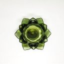 Ver imagem 3 de Porta Velas Castiçal Flor de Lotus Vidro Verde Luxo - Tuut