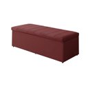 Ver imagem 1 de Calçadeira Baú Vitoria 100 cm Suede Vermelho