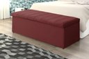 Ver imagem 2 de Calçadeira Baú Vitoria 100 cm Suede Vermelho