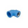 Kit 6 Joelho Cotovelo 90º Pvc Rosca Latão 32mmx3/4'' Azul - 5