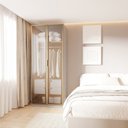 Ver imagem 1 de Guarda-Roupa Modular 80cm com Portas Reflecta e Gaveteiro Jade CabeCasa MadeiraOriginals