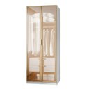 Ver imagem 2 de Guarda-Roupa Planejado 80cm com Portas Reflecta e Gaveteiro Jade CabeCasa MadeiraOriginals Cinza/Urbano