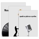 Ver imagem 4 de Kit 3 Quadro Decorativo Musica Clássica Retro Disco Moderno 28x20cm