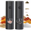 Ver imagem 2 de Kit 2 Moedor Elétrico Pimenta Sal Regulador de Moagem