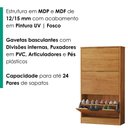 Ver imagem 5 de Sapateira Multiuso 3 Gavetas Basculantes 120x65 cm Aurora Cedro Rudk
