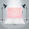Painel Fundo Festa Fotográfico Tecido 1,5x2,2m Fundo Rosa com Circulos brancos P385 - 2