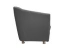 Ver imagem 3 de Namoradeira Decorativa Biane Suede Cinza 2 Lugares Pés Cromado Ms Decor