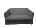 Ver imagem 2 de Namoradeira Decorativa Biane Suede Cinza 2 Lugares Pés Cromado Ms Decor