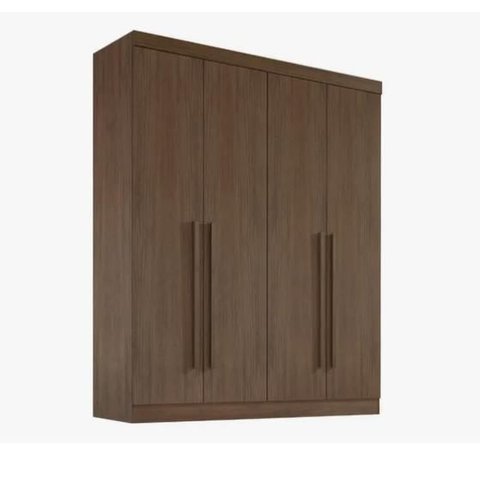 Guarda Roupa da Vinci 4 Portas Castanho - D Doro