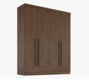 Ver imagem 1 de Guarda Roupa da Vinci 4 Portas Castanho - D Doro