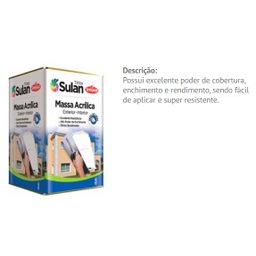 Massa Acrílica 25Kg - Sulan - 2