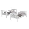 Beliche com Colchão e Cama Auxiliar Reforçada Solteiro Infantil 100% Mdf Lançamento Jasper Moveis - 6