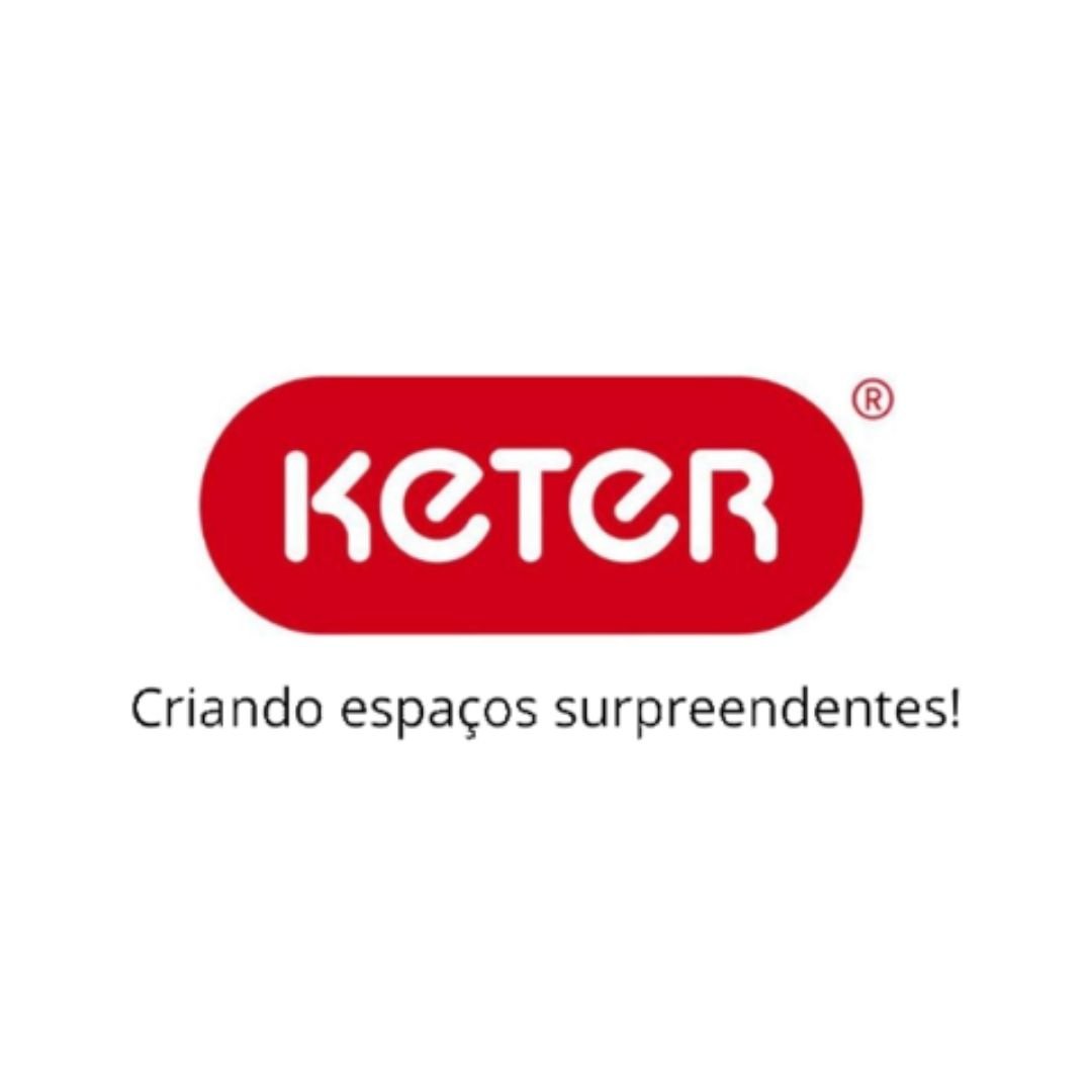 Armário Lavanderia Plástico Piu Cinza Preto Keter - 5