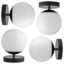Ver imagem 5 de Luminária 15cm Globo Vidro Jabuticaba Arandela Parede Teto Gimpo Kjgd-082-preto