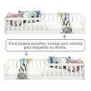 Ver imagem 6 de Cama Montessoriana Infantil Branco Grades de Proteção Lateral Gustavo Idimex