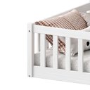 Ver imagem 4 de Cama Montessoriana Infantil Branco Grades de Proteção Lateral Gustavo Idimex