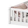 Cama Montessoriana Infantil Branco Grades de Proteção Lateral Gustavo Idimex - 4