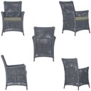 Ver imagem 5 de 2 Poltronas e 1 Mesa Igapó em Alumínio Pintura Marrom Corda Náutica Estofado 8
