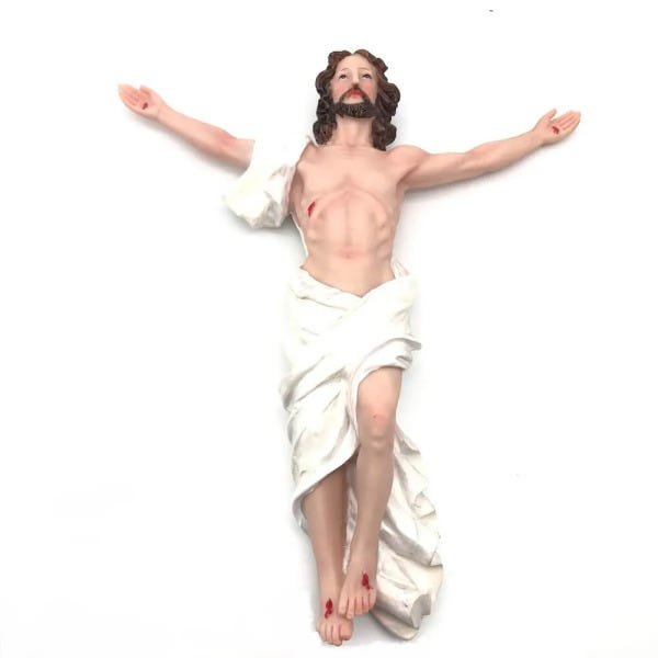 Imagem Jesus Ressuscitado Parede Grande Resina 30 cm - 1
