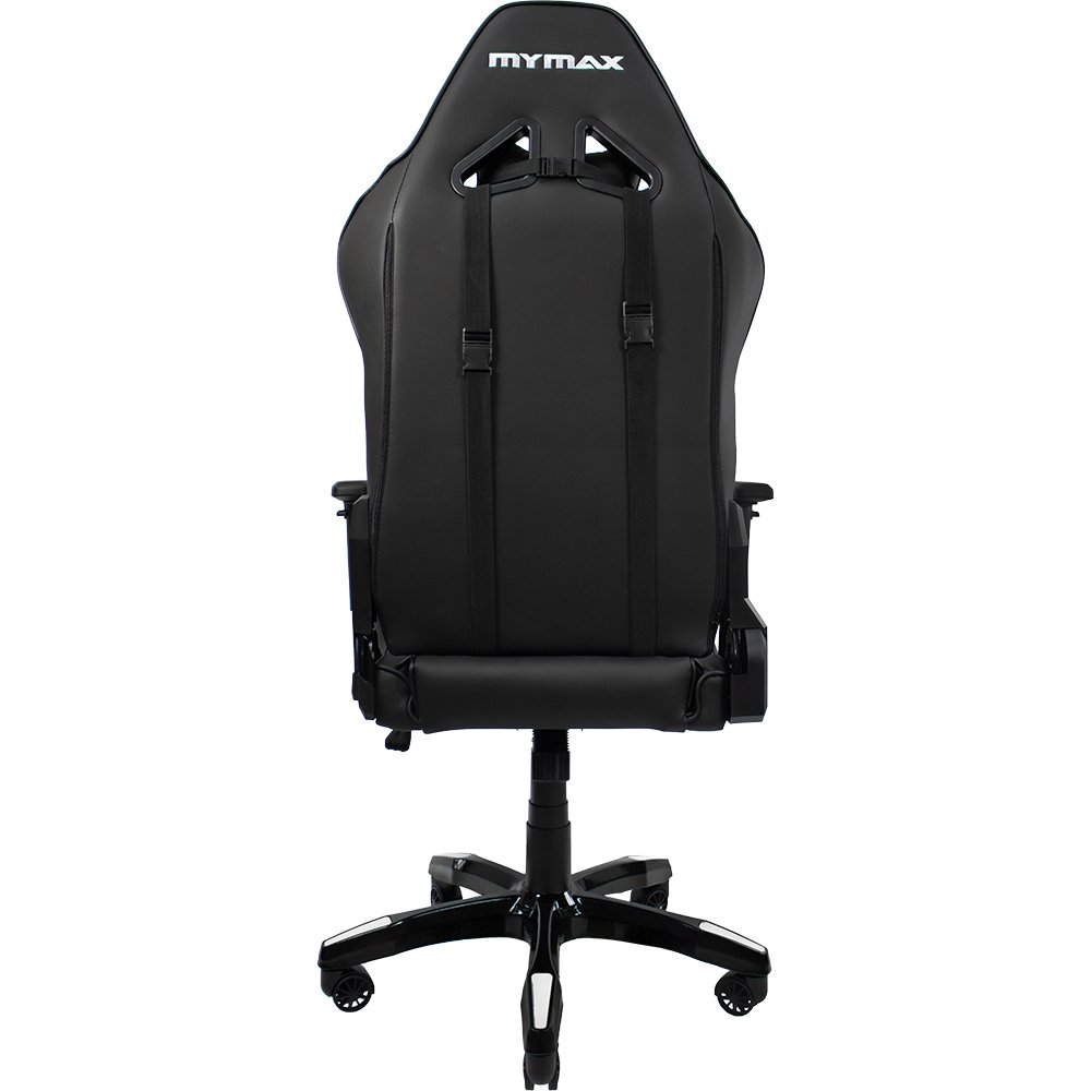 Cadeira Gamer MX12 de escritório Giratoria MYMAX:Preto/Branco/Único - 3