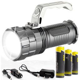 Lanterna Farolete Profissional Led Cree  Super Potente Forte Claridade Recarregável - 1