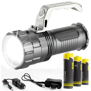Lanterna Farolete Profissional Led Cree  Super Potente Forte Claridade Recarregável