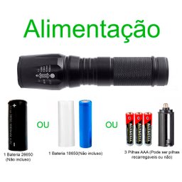 Lanterna  LED Original L2 C/ 2.600.000Lumens Na Caixa Recarregável Com Zoom - 2