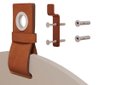 Ver imagem 6 de Espelheira Gota 76x50cm em Mdf e Suporte em Couro Titanium