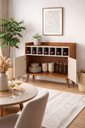 Ver imagem 1 de Buffet Aparador Adega 2 Portas Retrô Itália 90cm Arbo Design