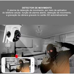 Camera Ptz Ip 1080p Full Hd Wireless Wifi Audio Yoosee Sd P2p Ir cut Visão Noturna Onvif - 6