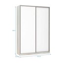 Ver imagem 3 de Guarda-roupa Solteiro Luciane 2 Portas de Correr 3 Gavetas Prime Plus 160 Cm