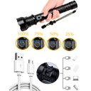 Ver imagem 5 de Lanterna LED  Recarregável Profissional C/Zoom A Mais Potente Do Mercado