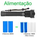 Ver imagem 4 de Lanterna LED Recarregável Profissional C/Zoom A Mais Potente Do Mercado