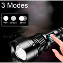 Ver imagem 2 de Lanterna LED  Recarregável Profissional C/Zoom A Mais Potente Do Mercado