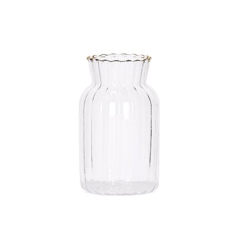 Mini Vaso em Vidro 13x7,5cm Transparente Mart Presentes