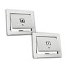 Kit Visor Água e Luz Para Muro - Inox - 1
