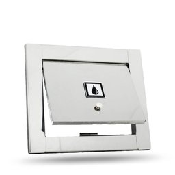 Kit Visor Água e Luz Para Muro - Inox - 5