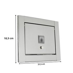 Kit Visor Água e Luz Para Muro - Inox - 2