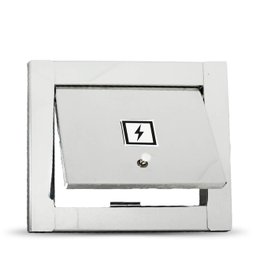 Kit Visor Água e Luz Para Muro - Inox - 3