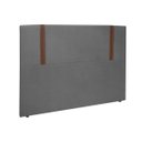 Ver imagem 2 de Cabeceira para Cama Box Casal 140cm Pietrol Bouclê - Sofa Store:bouclê Cinza Grafite