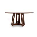 Ver imagem 4 de Mesa de Jantar 6 Lugares Redonda Madeira Maciça Cecília Marrom/Amêndoa