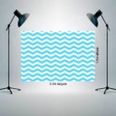 Ver imagem 2 de Fundos Fotografico Backdrop Newborn em tecido 1x1,5m Chevron azul claro P572
