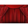 Fundos Fotografico Backdrop Newborn em tecido 1x1,5m Cortina vermelha de palco P553 - 1