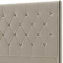 Ver imagem 6 de Cabeceira Cama Box Queen 160cm Estofada Frizza P05 Veludo Bege - Lyam Decor