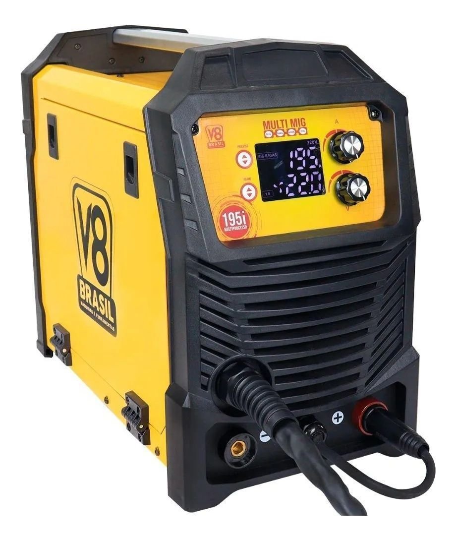 Máquina de Solda V8 195i 220v Mig Mag Tig Eletrodo com Gás Leve Durável ...
