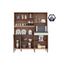 Ver imagem 4 de Kit de Cozinha Compacta Merlot Perfil c/ 9 Portas e 1 Gaveta Sevilha/Cinza - Ronipa