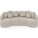 Ver imagem 2 de Sofá 3 Lugares Orgânico Living 230cm Ekos K01 Bouclê Bege - Lyam Decor