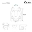 Ver imagem 3 de Assento Sanitario com Amortecedor Onix Branco para Vaso Onix
