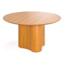 Ver imagem 2 de Mesa de Jantar 150cm 6 Lugares Redonda Rustico Sala Area Gourmet Moderna Organica MDF Madeira