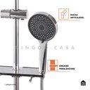 Ver imagem 3 de Ducha Chuveiro Modular Piano Redondo Pingoo.casa - Prata